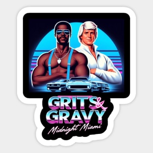 Grits & Gravy: Midnight Miami Logo #1 Sticker